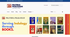 Desktop Screenshot of pratibhabooks.com