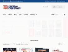 Tablet Screenshot of pratibhabooks.com